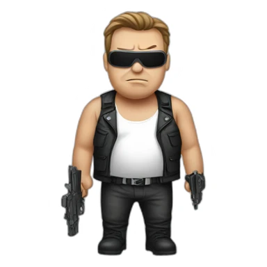 Fat terminator sticker
