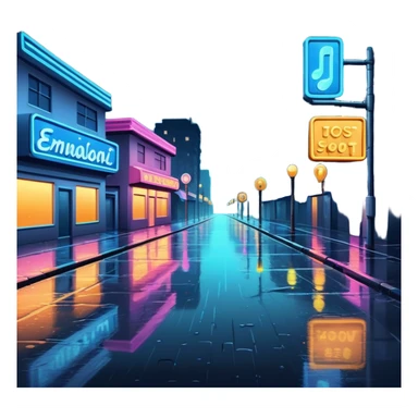 night street  sticker