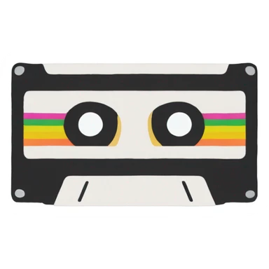 VHS tape sticker