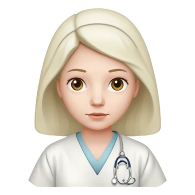 patient in hospital in hospital sticker