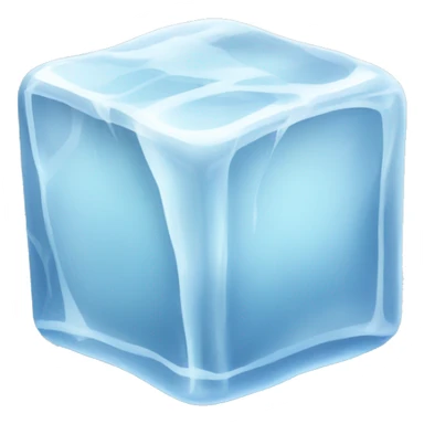 Ice chiseled white ice cubes sticker