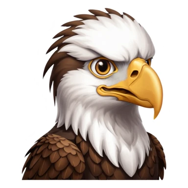eagle with shirt sticker