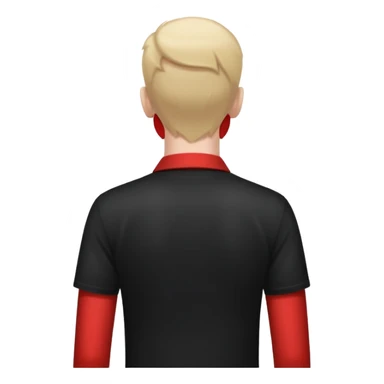 unidentified nongendered person standing ,view from the back sticker