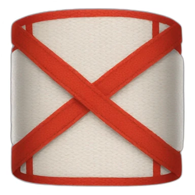 the bandage is red sticker