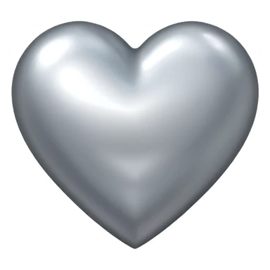 silver heart emoji sticker