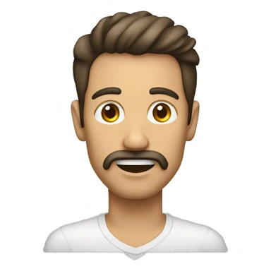 Hombre marcando mandibula sticker