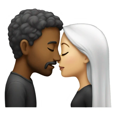 Man and woman kissing sticker