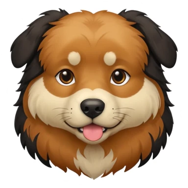 Hovawart dog black and Brown  sticker