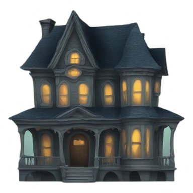 haunted house sticker