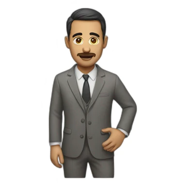 a man acting sticker