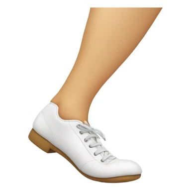 Smiling feet kicking sticker