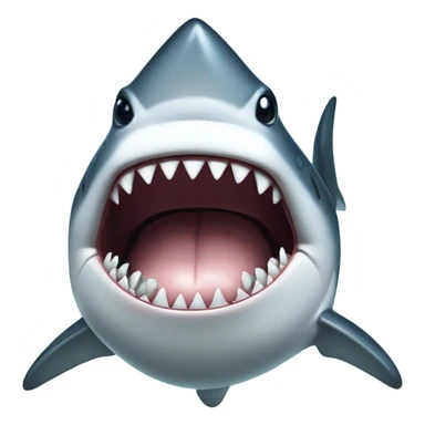 Shark with diamond grill sticker