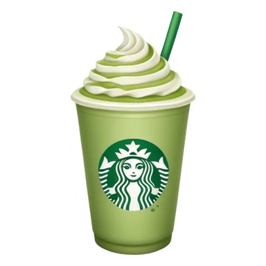 Matcha latte from Starbucks  sticker