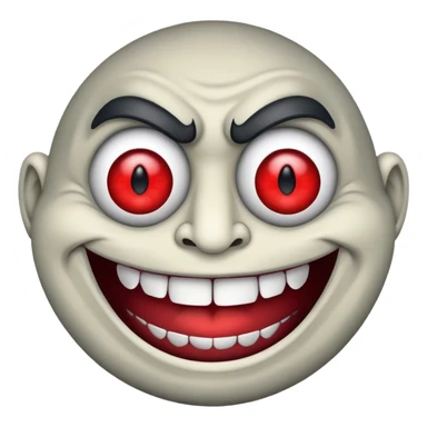 trollface meme, more evil expression sticker