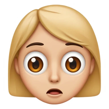 Emoji that looks weirded out sticker