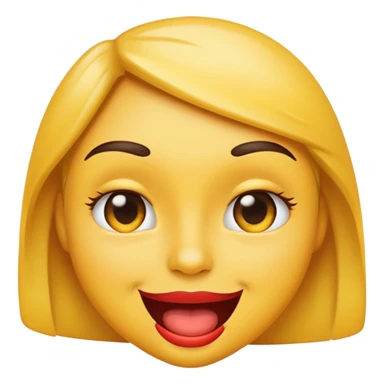 emoji bitting lip with one eyebrow raised and smirking sticker