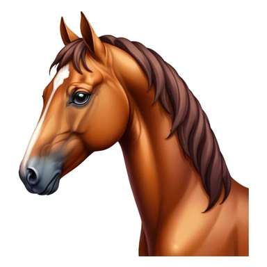beautiful majestic  horse closeup portrait sticker
