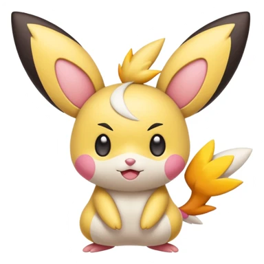 Emolga-Pichu-Victini-Kirby-fusion sticker