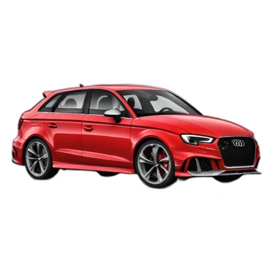 Audi RS3 car sticker