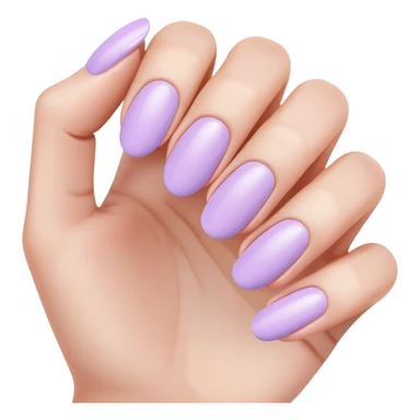pastel lilac nails sticker