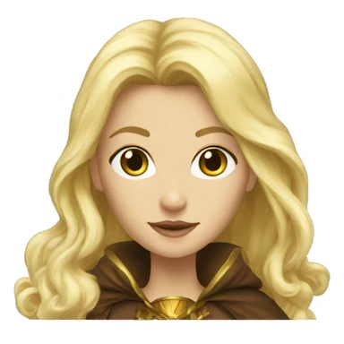 wizard d&d woman blond sticker