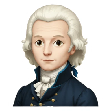Maximilian Robespierre as depicted in the anonymous painting of the Musée Carnavalet sticker