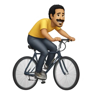 Cheb Khaled sur un velo sticker