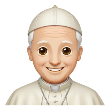 Happy pope sticker