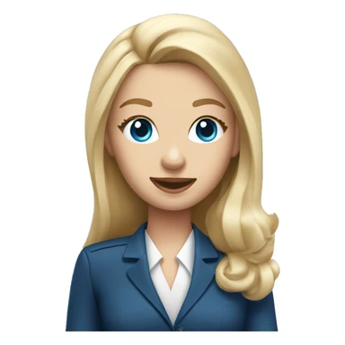 long blonde hair blue eyed girl flight attendant rolling suitcase sticker
