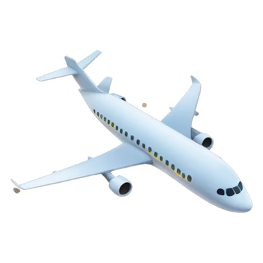 Plane with city lights below sticker