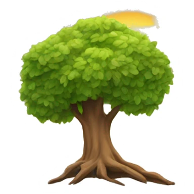 Tree under the sun sticker