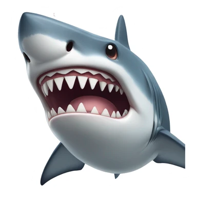 shark with no teeth sticker