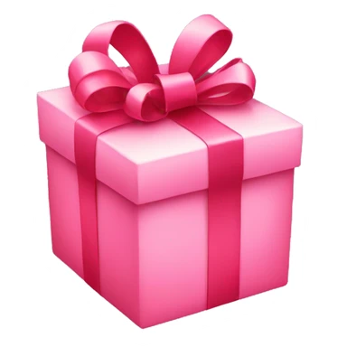 red present with pink ribbons sticker