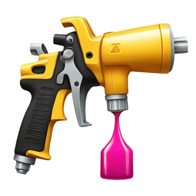 Spray paint gun sticker