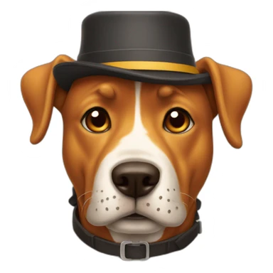 This is fine fire dog with hat sticker