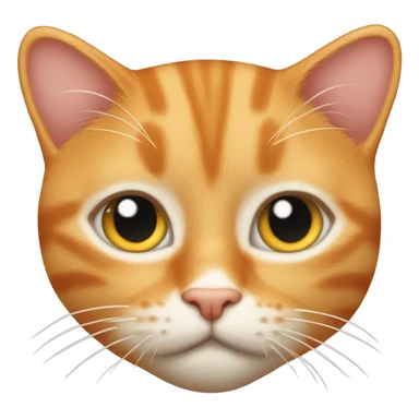 An orange tabby cat with one eye sticker