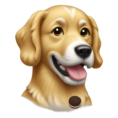 Golden dog whit Oreos sticker