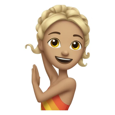 Synchronized swimming solo sticker