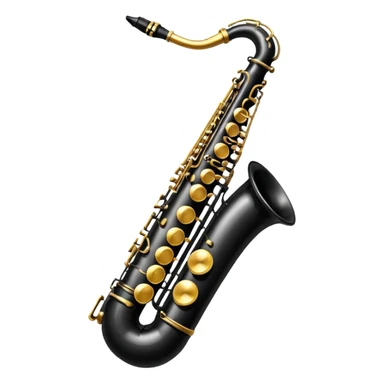 black saxophone   emoji sticker