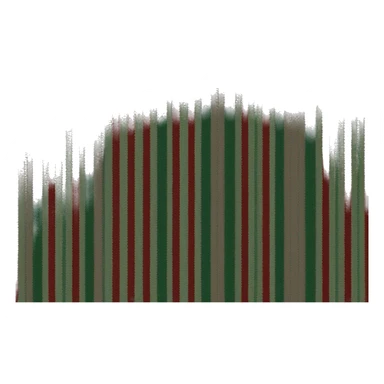 sweater with only dark red and dark green stripes sticker