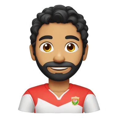 Punjabi teenager, wavy black hair fringe, no facial hair, no turban, red punjabi cricket shirt sticker