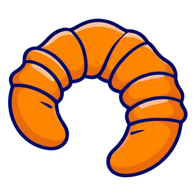 blue Danish croissant sticker