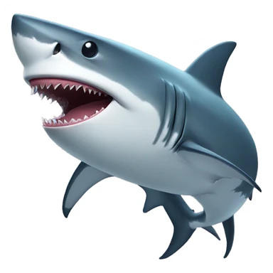 Shark listening to music sticker