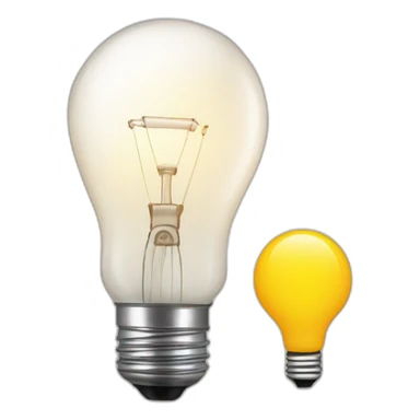 A flashcard layed down with the front side having text and the backside a light bulb sticker