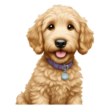 Golden doodle puppy  sticker