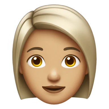 girl with a square haircut sticker