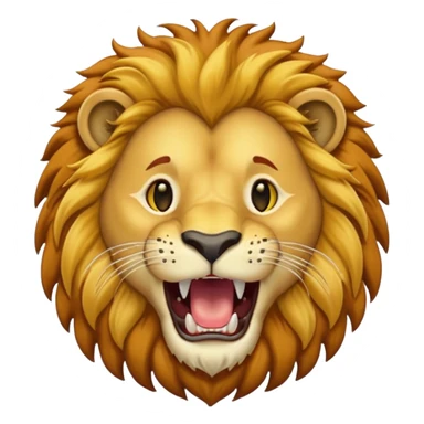 lion month open yellwo sticker