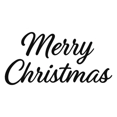 Merry christmas text, remove background, better font sticker