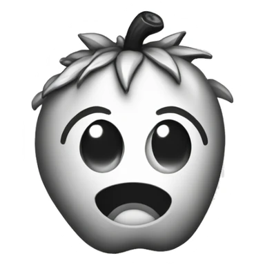 Fresa en blanco y negro sticker