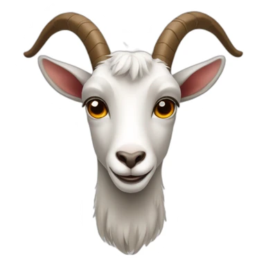Goat with heart in eyes sticker